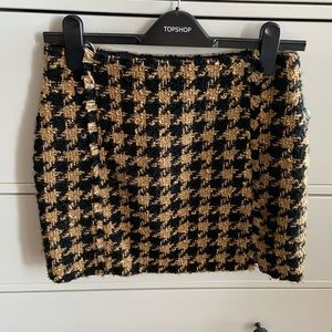 Zara Houndstooth Skirt